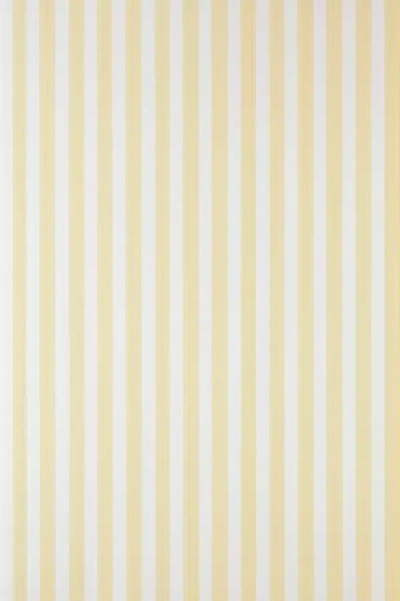 Farrow & Ball Closet Stripe Wallpaper In Yellow
