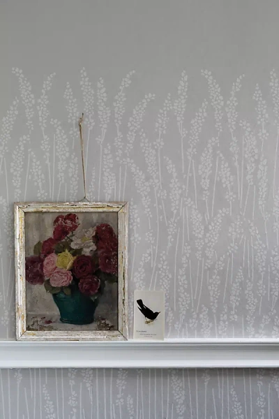 Farrow & Ball Feather Grass Wallpaper In Gray