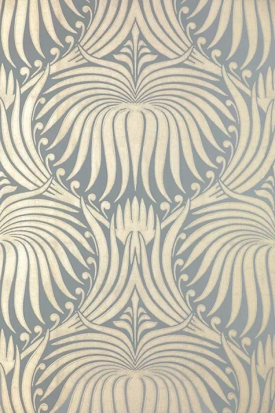 Farrow & Ball Lotus Wallpaper In Blue