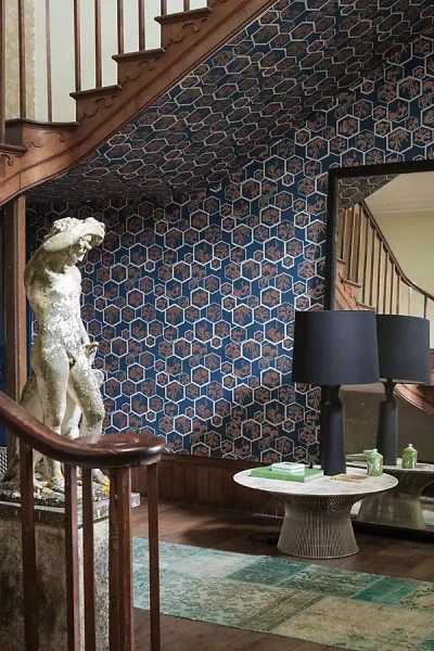 Farrow & Ball Shouchikubai Wallpaper In Multi