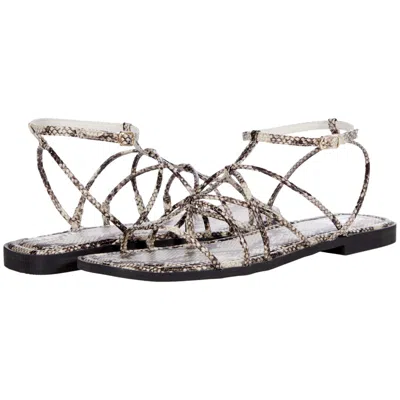 Faryl By Faryirobin Calli Black / White Snake Calli-bwsnake Women's In Grey