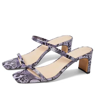 FARYL BY FARYLROBIN FARYL BY FARYLROBIN ANALISA SANDAL WOMEN'S LAVENDER SNAKE SLIP-ON GAL1026