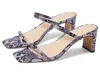 Faryl By Farylrobin Analisa Sandal Women's Lavender Snake Slip-on Gal1026 In Purple