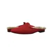 Faryl By Farylrobin Moka Flats Red Square Toe Comfort Slip On Jobb138 In Red