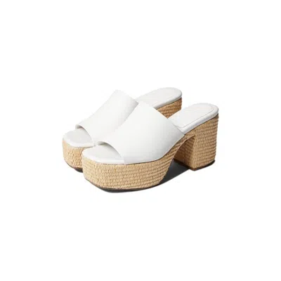 Faryl By Farylrobin Soring Sandals Womens White Leather Espadrille Jobb2256