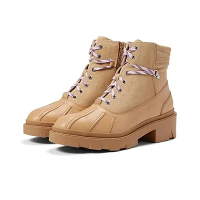 Faryl By Farylrobin Wilma Boots Women's M Tan Leather Round Toe Ankle Jzz1148 In Brown
