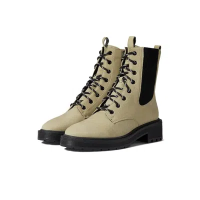 Faryl By Farylrobin Women's  Nadine Boots Olive Leather Round Toe Jobb175 In Neutral