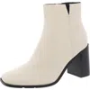 Faryl By Farylrobin Womens Zipper Leather Block Heels In Multi