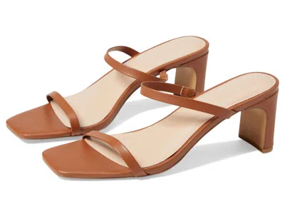 Faryl Robin Analisa Heeled Sandal In Cognac Leather