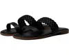 Faryl Robin Faryl By Farylrobin Carmen Slide Womens 9.5 Black Leather Braided Sandal Khd1005 In Black