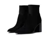 Faryl Robin Faryl By Farylrobin Carrie Boots Women's Black Leather Heeled Bootie Jobb1795 In Black