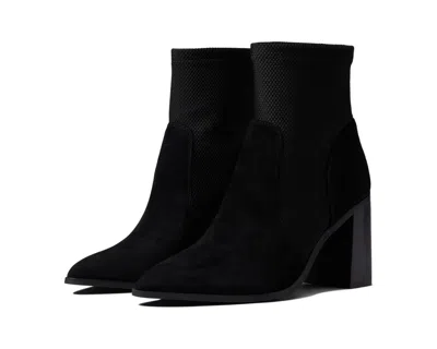 FARYL ROBIN FARYL BY FARYLROBIN CARRIE BOOT WOMEN'S BLACK SUEDE BLOCK HEEL BOOTIE JOBB1790