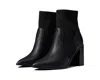 Faryl Robin Faryl By Farylrobin Carrie Boots Women's Black Leather Heeled Bootie Jobb1795 In Black