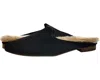Faryl Robin Faryl By Farylrobin Moka Slipper Women's Black Faux Fur Lined Mule Jobb231 In Black