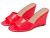 Faryl Robin Faryl By Farylrobin Skye Sandals Women's Neon Pink Wedge Heel Gal986 In Red