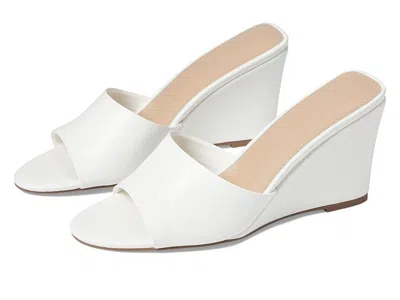 FARYL ROBIN FARYL BY FARYLROBIN SKYE SANDALS WOMEN'S US 12 WHITE ROUND TOE WEDGE HEEL KHD904