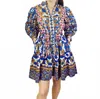 Farylina Andi Dress In Brown Mosaic In Multi