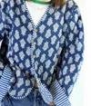 Farylina Zoie Reversible Jacket In Blue In Blue