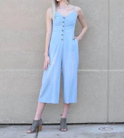 Fascination Above The Ankle Jumpsuit In Light Blue
