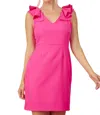 Fascination Ruffle V-neck Dress In Pink In Pink