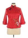 Fashion 3/4 Sleeve Blouse In Red