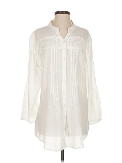 Pre-owned Fashion 3/4 Sleeve Blouse In White
