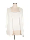 Fashion 3/4 Sleeve Blouse In White