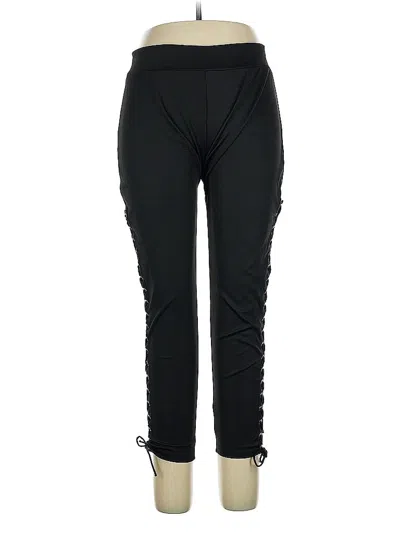 Pre-owned Fashion Active Pants In Black