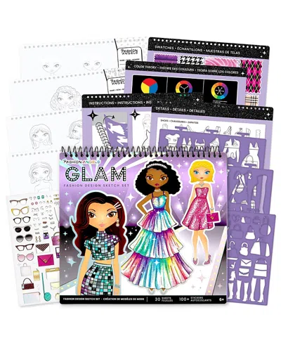 Fashion Angels Glam Fashion Design Sketch Set Pad, Ages 6+