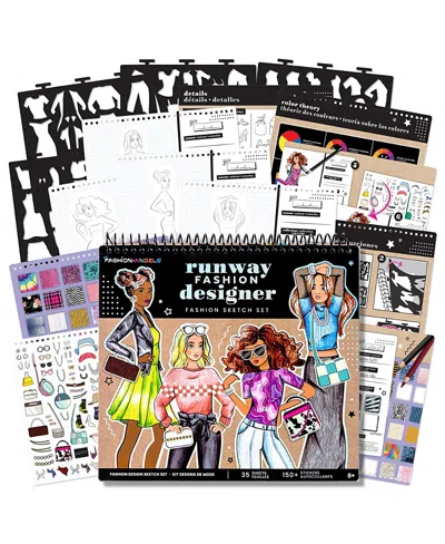 Fashion Angels Runway Fashion Designer Sketch Set Pad, Ages 8+