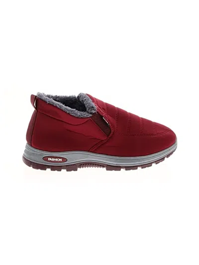 Pre-owned Fashion Ankle Boots In Burgundy