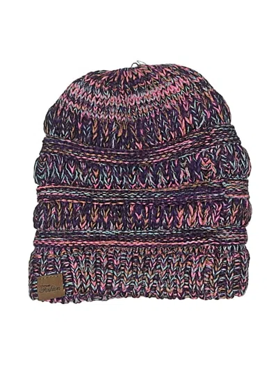 Pre-owned Fashion Beanie Hat In Purple