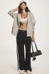 Fashion Brand Company Cotton Linen Track Pants In Black