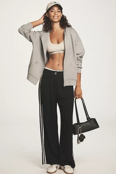 Fashion Brand Company Cotton Linen Track Pants In Black
