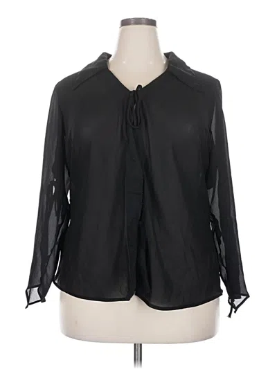 Pre-owned Fashion Bug 3/4 Sleeve Blouse In Black