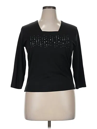 Pre-owned Fashion Bug 3/4 Sleeve T-shirt In Black