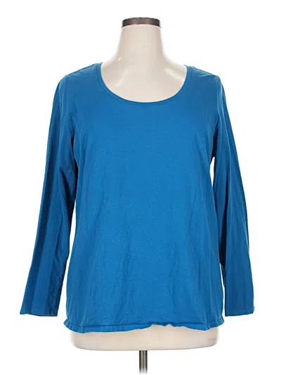 Pre-owned Fashion Bug 3/4 Sleeve T-shirt In Blue