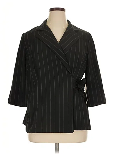 Pre-owned Fashion Bug Blazer Jacket In Black