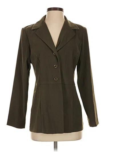 Pre-owned Fashion Bug Blazer Jacket In Green