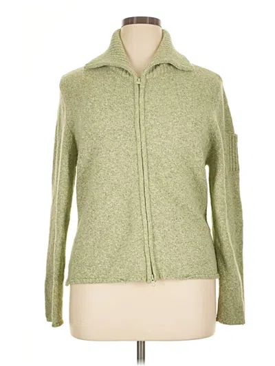 Pre-owned Fashion Bug Cardigan Sweater In Green