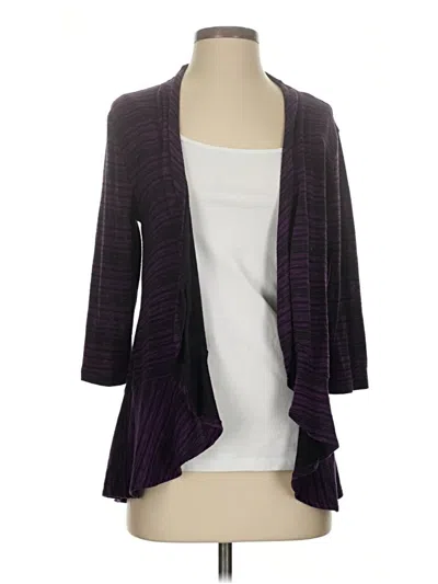 Pre-owned Fashion Bug Cardigan Sweater In Purple