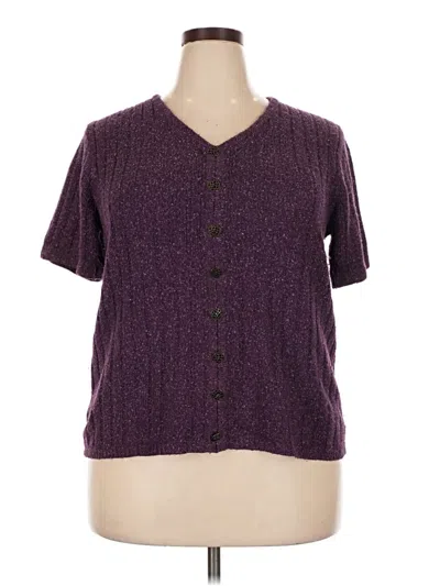 Pre-owned Fashion Bug Cardigan Sweater In Purple