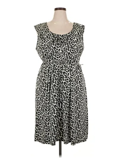 Pre-owned Fashion Bug Casual Dress In Gray