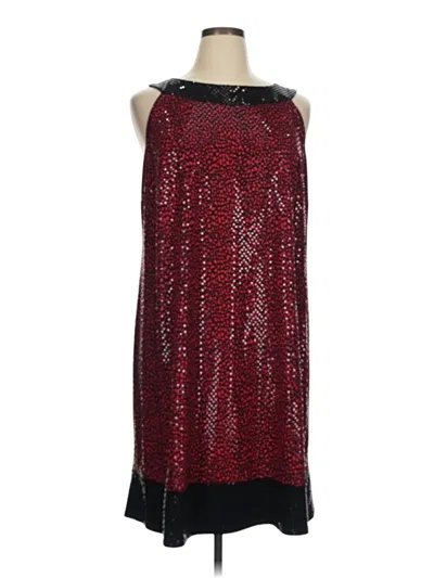 Pre-owned Fashion Bug Cocktail Dress In Burgundy