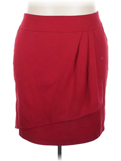 Pre-owned Fashion Bug Formal Skirt In Red