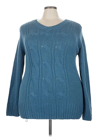 Pre-owned Fashion Bug Pullover Sweater In Blue