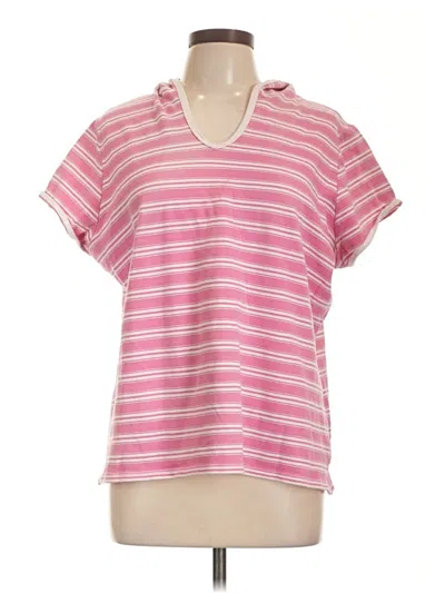 Pre-owned Fashion Bug Short Sleeve Top Pink Cowl Neck Tops