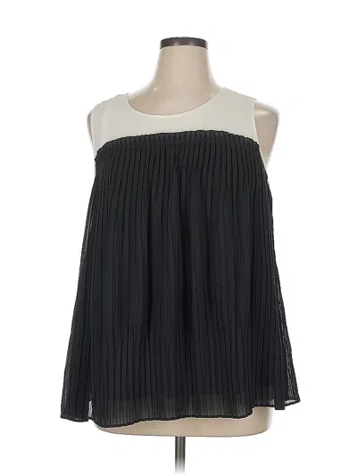 Pre-owned Fashion Bug Sleeveless Blouse In Black