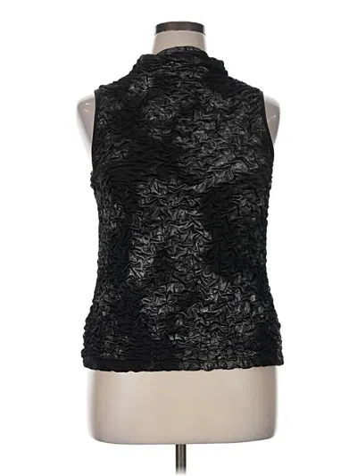 Pre-owned Fashion Bug Sleeveless Blouse In Black