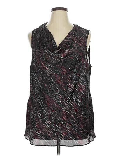 Pre-owned Fashion Bug Sleeveless Blouse In Black